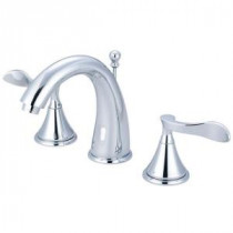 Modern 8 in. Widespread 2-Handle High-Arc Bathroom Faucet in Chrome