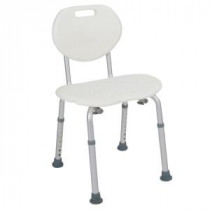 19.75 in. W x 17.25 in. D Shower Seat with Oval Back