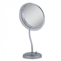 Surround Light 7X S-Neck Vanity Mirror in Chrome