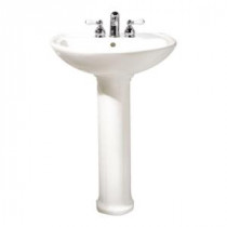 Cadet Pedestal Combo Bathroom Sink in White