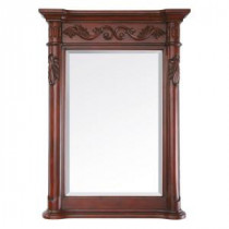 Provence 24 in. x 33 in. Beveled Mirror in Antique Cherry