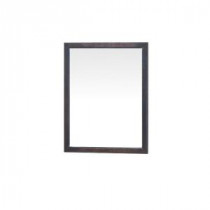 Woodbridge 30 in. H x 24 in. W Framed Wall Mirror in Chocolate Birch
