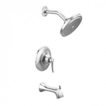 Fina 1-Handle Posi-Temp Tub and Shower Trim Kit in Chrome (Valve Sold Separately)