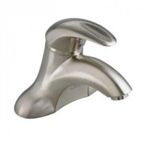 Reliant 3 4 in. Centerset Single Handle Bathroom Faucet in Satin Nickel with Vandal-Resistant Non-Aerator Spray