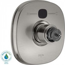 Temp2O Contemporary Valve Trim Kit in Stainless (Valve and Handles Not Included)
