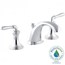 Devonshire 8 in. Widespread 2-Handle Low-Arc Bathroom Faucet in Polished Chrome