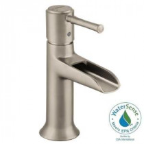 Talis C Single Hole 1-Handle Mid-Arc Bathroom Faucet in Brushed Nickel