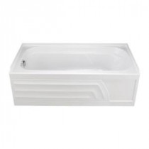 Colony 5 ft. x 30 in. Right Drain Whirlpool Tub with Integral Apron in White