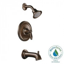 Brantford Single-Handle 1-Spray Posi-Temp Tub and Shower Faucet Trim Kit in Oil Rubbed Bronze (Valve Sold Separately)