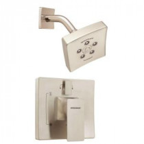 The Edge 1-Handle 3-Spray Shower Faucet in Brushed Nickel