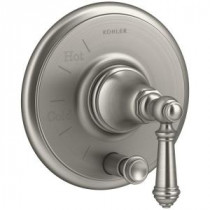 Artifacts Lever 1-Handle Rite-Temp Pressure Balancing Valve Trim Kit in Vibrant Brushed Nickel (Valve Not Included)