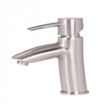 Single Hole Single-Handle Bathroom Faucet in Brushed Nickel