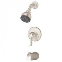 Origins 1-Handle Tub and Shower Faucet Trim Kit in Satin Nickel (Valve Not Included)