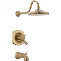 Addison TempAssure 17T Series 1-Handle Tub and Shower Faucet Trim Kit Only in Champagne Bronze (Valve Not Included)