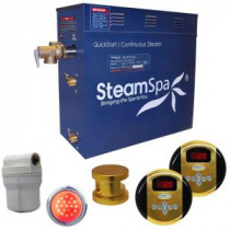 Royal 4.5kW Steam Bath Generator Package in Polished Brass
