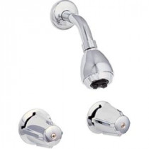 Basic-N-Brass Collection 2-Handle Shower Faucet in Chrome