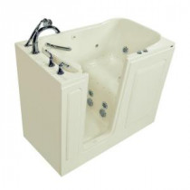 Exclusive Series 51 in. x 31 in. Walk-In Whirlpool and Air Bath Tub with Quick Drain in Linen