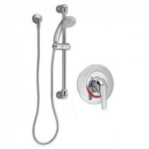Commercial Water-Saving 36 in. Shower System with Hand Shower in Polished Chrome