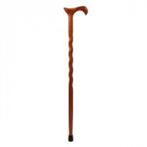 37 in. Twisted Bloodwood Derby Walking Cane