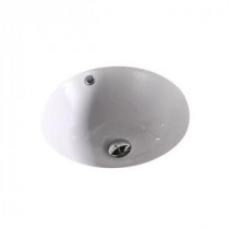 15.75-in. W x 15.75-in. D CUPC Certified Round Undermount Sink In White Color