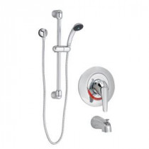 Commercial 36 in. Shower System with Hand Shower and Diverter Tub Spout in Polished Chrome