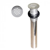 Grid Strainer Lavatory Drain without Overflow Holes in Polished Chrome
