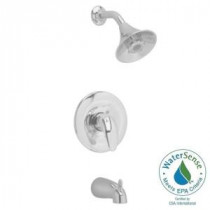 Reliant 3 1-Handle Tub and Shower Faucet Trim Kit with FloWise Water Saving Showerhead in Satin Nickel