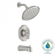 Ashville Single-Handle 1-Spray Tub and Shower Faucet in Spot Resist Brushed Nickel