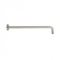 Wall Mount Right Angle 18 in. Shower Arm and Escutcheon, Satin Nickel
