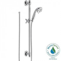 3-Spray 2.0 GPM Hand Shower with Slide Bar in Chrome Featuring H2Okinetic