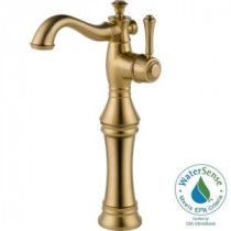 Cassidy Single Hole Single-Handle Vessel Bathroom Faucet in Champagne Bronze