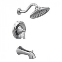 Wynford 1-Handle Moentrol Tub and Shower Faucet Trim Kit in Chrome (Valve Sold Separately)