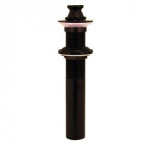 Lift-and-Turn Lavatory Drain without Overflow Holes in Oil Rubbed Bronze