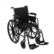 Cruiser III Wheelchair with Flip Back Removable Arms, Adjustable Desk Arms and Swing Away Footrests