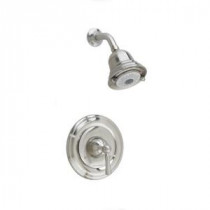 Portsmouth 1-Handle Shower Faucet Trim Kit with Round Escutcheon in Satin Nickel (Valve Sold Separately)