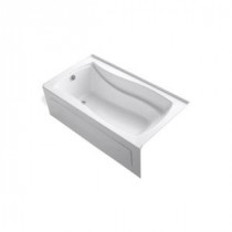 Mariposa 5.5 ft. Left-Hand Drain Integral Apron Acrylic Bathtub in White
