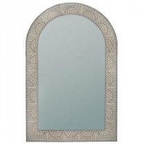 23 in. x 35 in. Earthtone Mosaic Arch Mirror