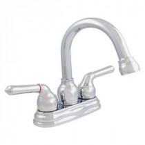 4 in. Centerset 2-Handle Low Lead Bathroom Faucet in Chrome