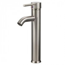 Qinus Single Hole 1-Handle Vessel Bathroom Faucet in Brushed Nickel