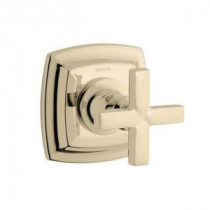 Margaux 1-Handle Transfer Valve Trim Kit in Vibrant French Gold with Cross Handle (Valve Not Included)