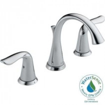 Lahara 8 in. Widespread 2-Handle High Arc Bathroom Faucet in Chrome Featuring Diamond Seal Technology