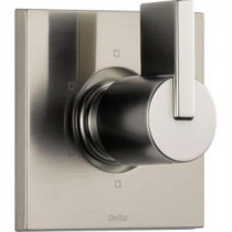 Vero 1-Handle 6-Setting Diverter Valve Trim Kit in Stainless (Rough In Not Included)