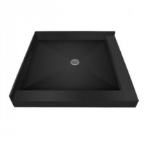 42 in. x 42 in. Double Threshold Shower Base with Center Drain