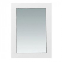 Bristol 30 in. L x 22 in. W Wall Mounted Mirror in White