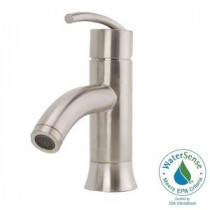 Vincennes Single Hole 1-Handle Low-Arc Bathroom Faucet in Brushed Nickel