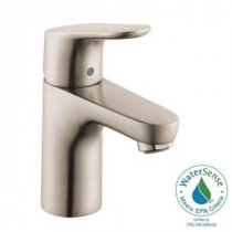 Focus 100 Single Hole 1-Handle Bathroom Faucet in Brushed Nickel