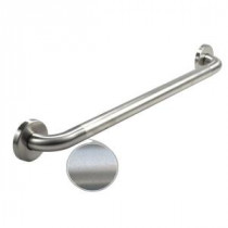 Premium Series 36 in. x 1.25 in. Grab Bar in Satin Peened Stainless Steel (39 in. Overall Length)