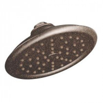 ExactTemp 1-Spray 7 in. Rainshower Showerhead Featuring Immersion in Oil Rubbed Bronze