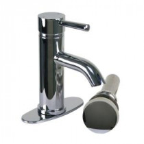 Moncalieri Single Hole 1-Handle Low-Arc Bathroom Faucet in Chrome with Drain