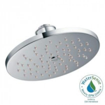 1-Spray 8 in. Eco-Performance Rainshower Showerhead Featuring Immersion in Chrome